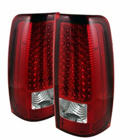 WHOLE-IN-ONE LED Tail Lights - Red & Clear - Compatible with 1999-2002 Xtune Chevy Silverado 1500-2500-3500 WH3845485